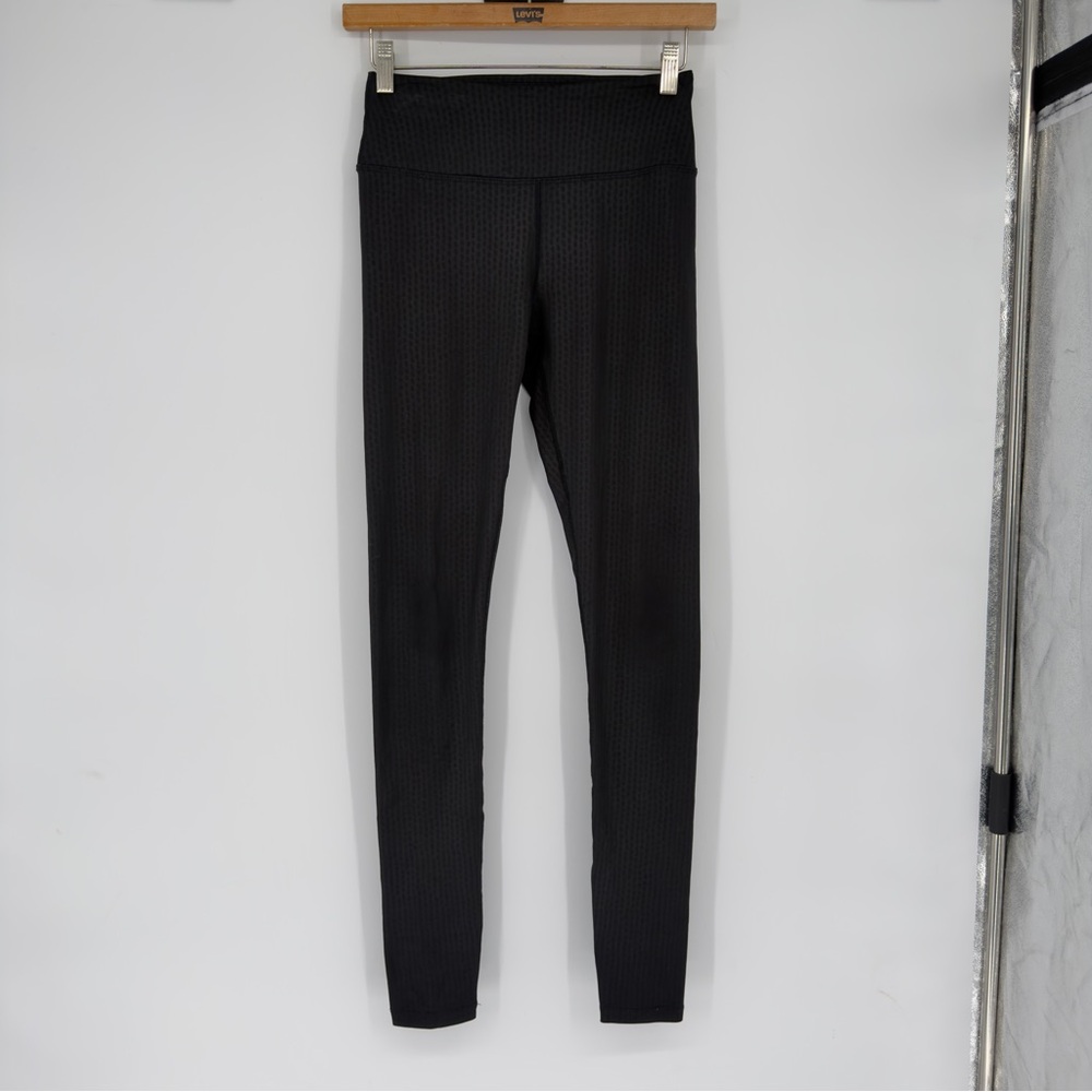 Pure Barre Black Patterned Leggings Small
